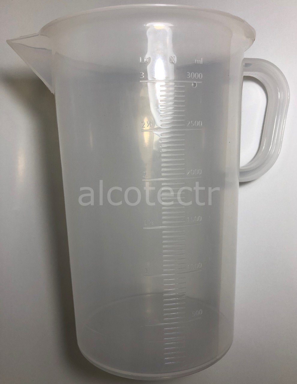 Şeffaf Karıstırma Kabı 3 litre (3000 ml.Ölcekli
